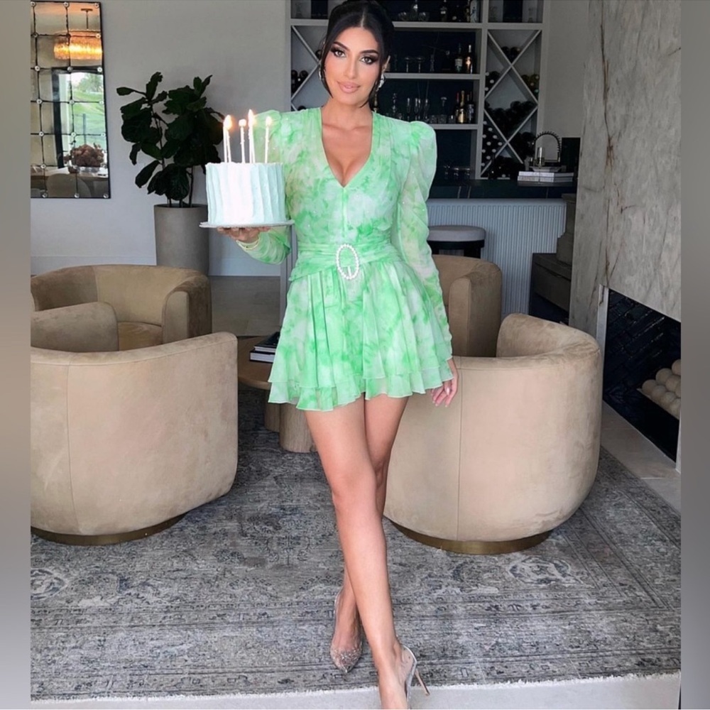 Alessandra Rich TYE DYE DRESS